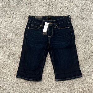 Banana Republic Bermuda Denim Shorts, Dark Blue Deni, 25/0